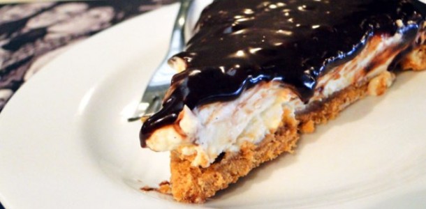 Cheesecake de Nutella com base de sucrilhos