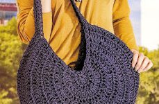 bolsa croche a circulo croche com receita