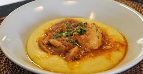 Polenta-frango-ensopado