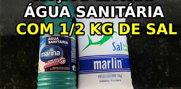 Água sanitária caseira que rende muito para economizar nas compras de mercado Receitas Comidas