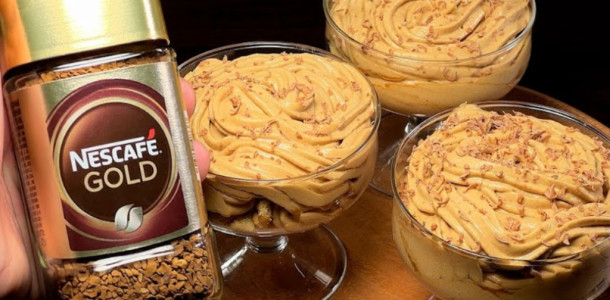 Mousse de café cremoso uma delícia para os amantes do café!